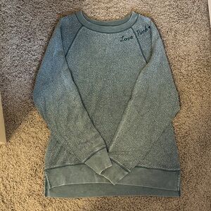 PINK Victoria's Secret Teal Sweatshirt